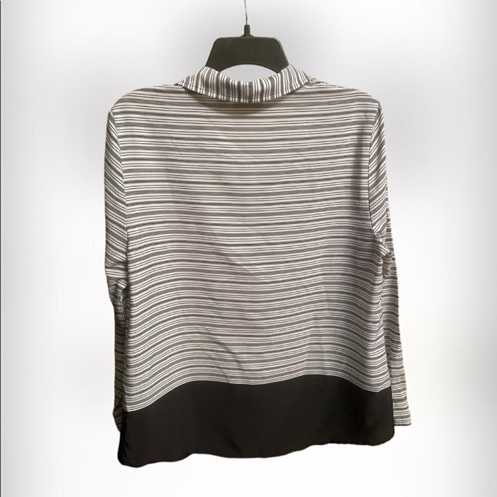 Chicos Women's Junior's Striped Blouse - Picture 3 of 3